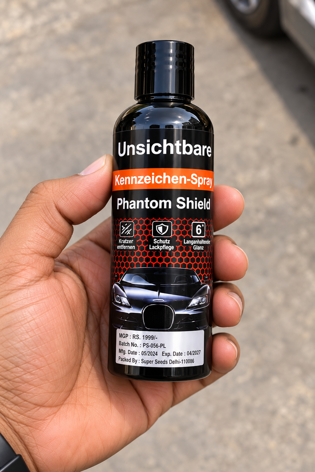 Biancat Phantomshield Unsichebarer Kennzeichen- Sprey 120 ML