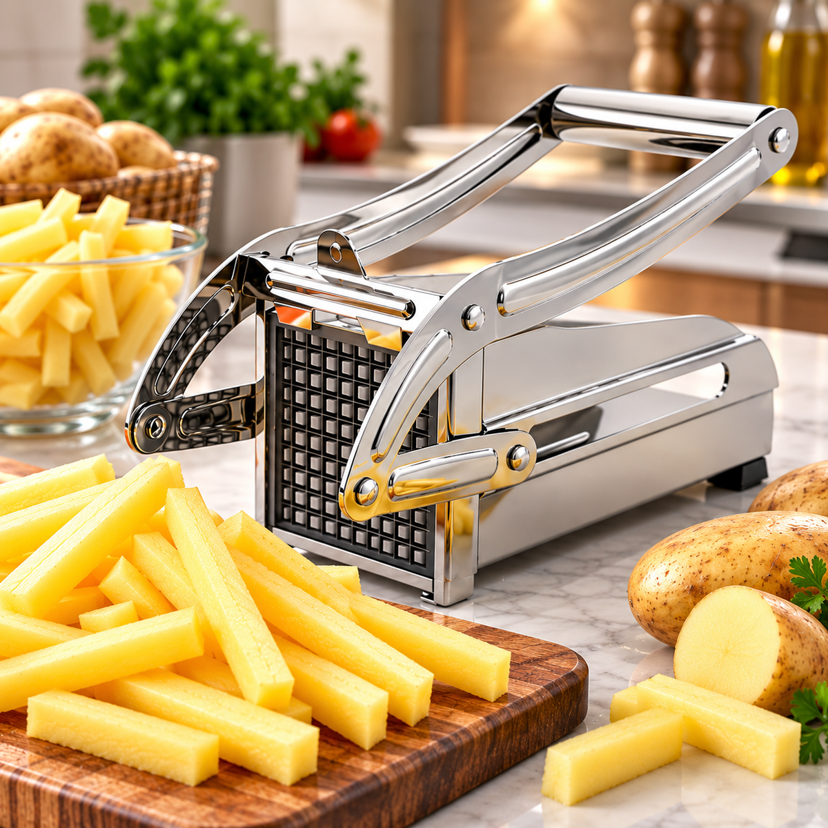 Stainless Steel French Fries Potato Chips Cutter