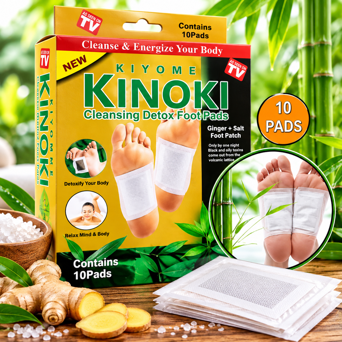 Kinoki Detox Foot Pads (Pack of 2)