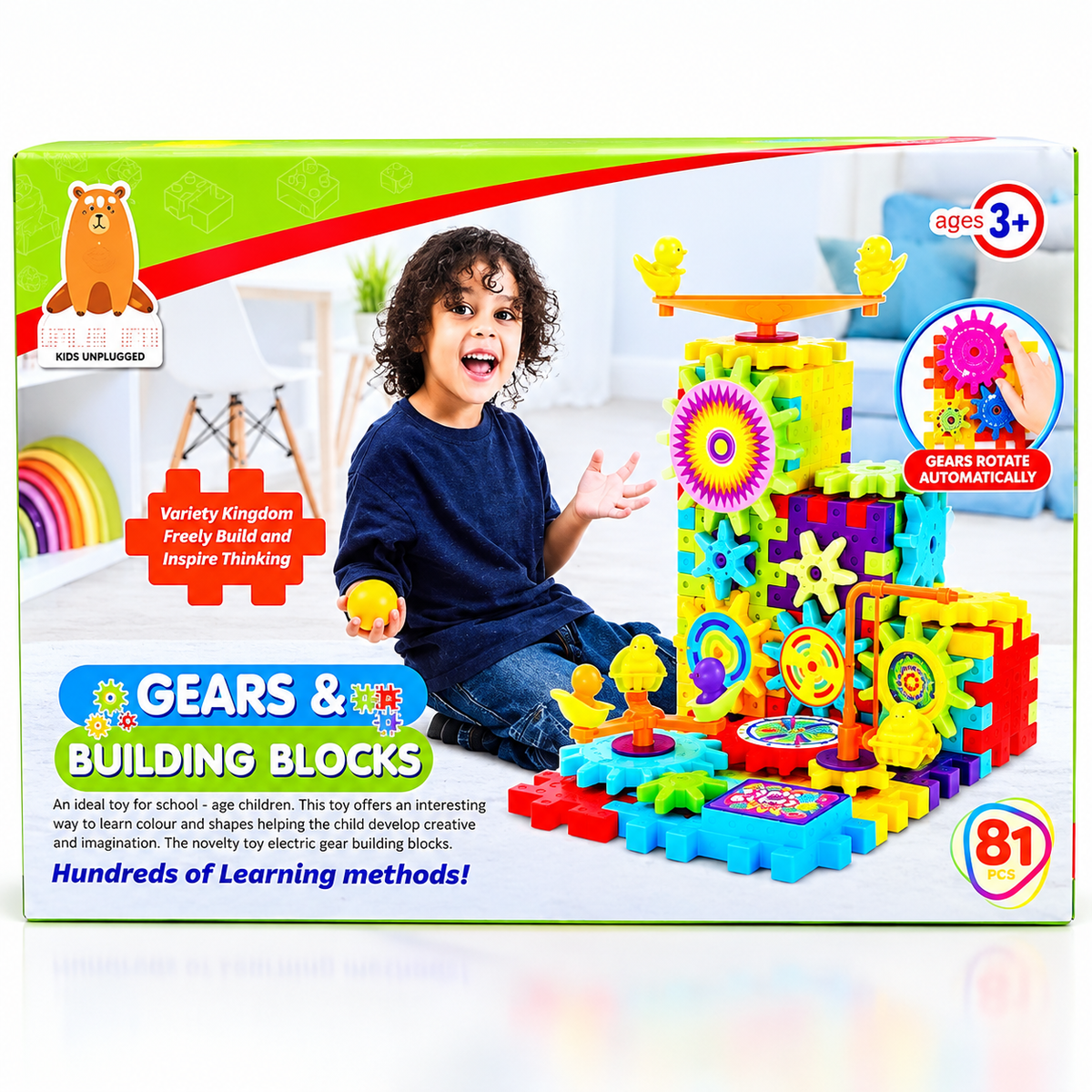 Building Block Kit-Gear Box Educational Toy for Kids