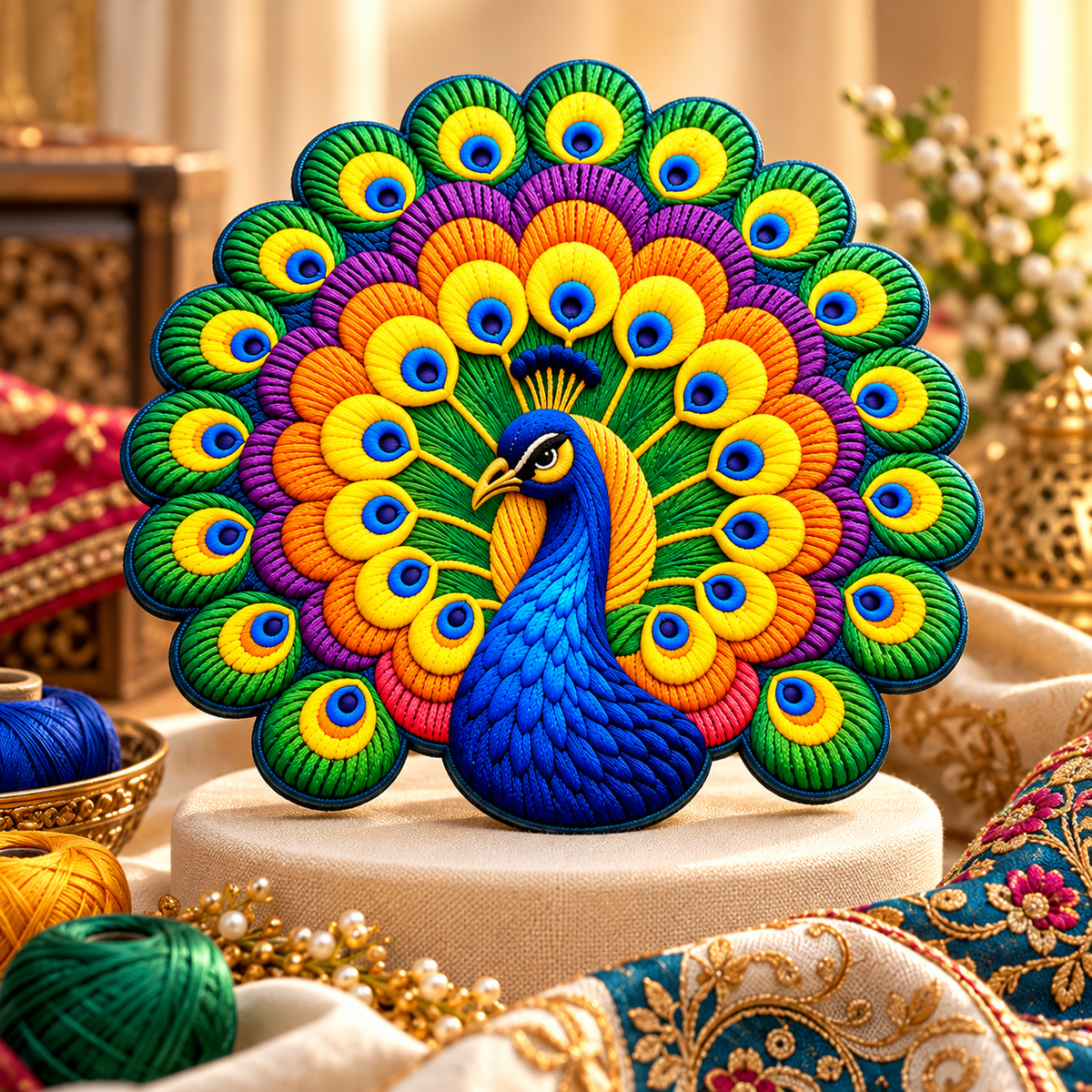 Peacock Floor Mat