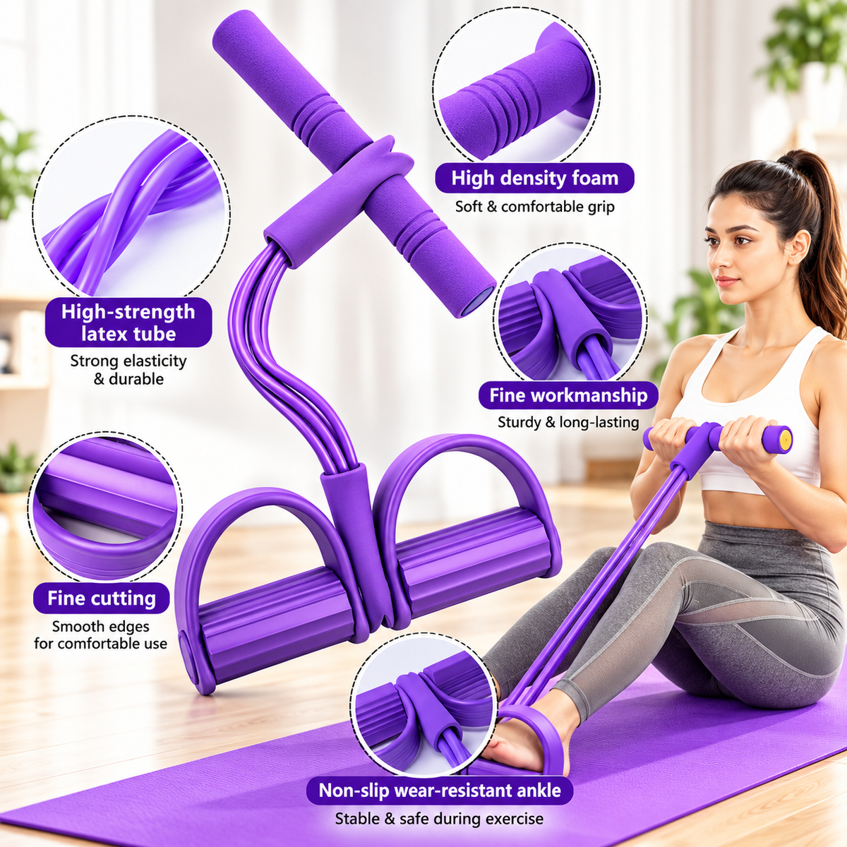 Yoga Pedal Puller Resistance Band Fitness Equipment