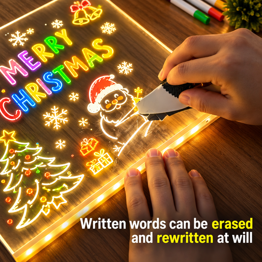 3D LED Light Glass Acrylic Writing pad