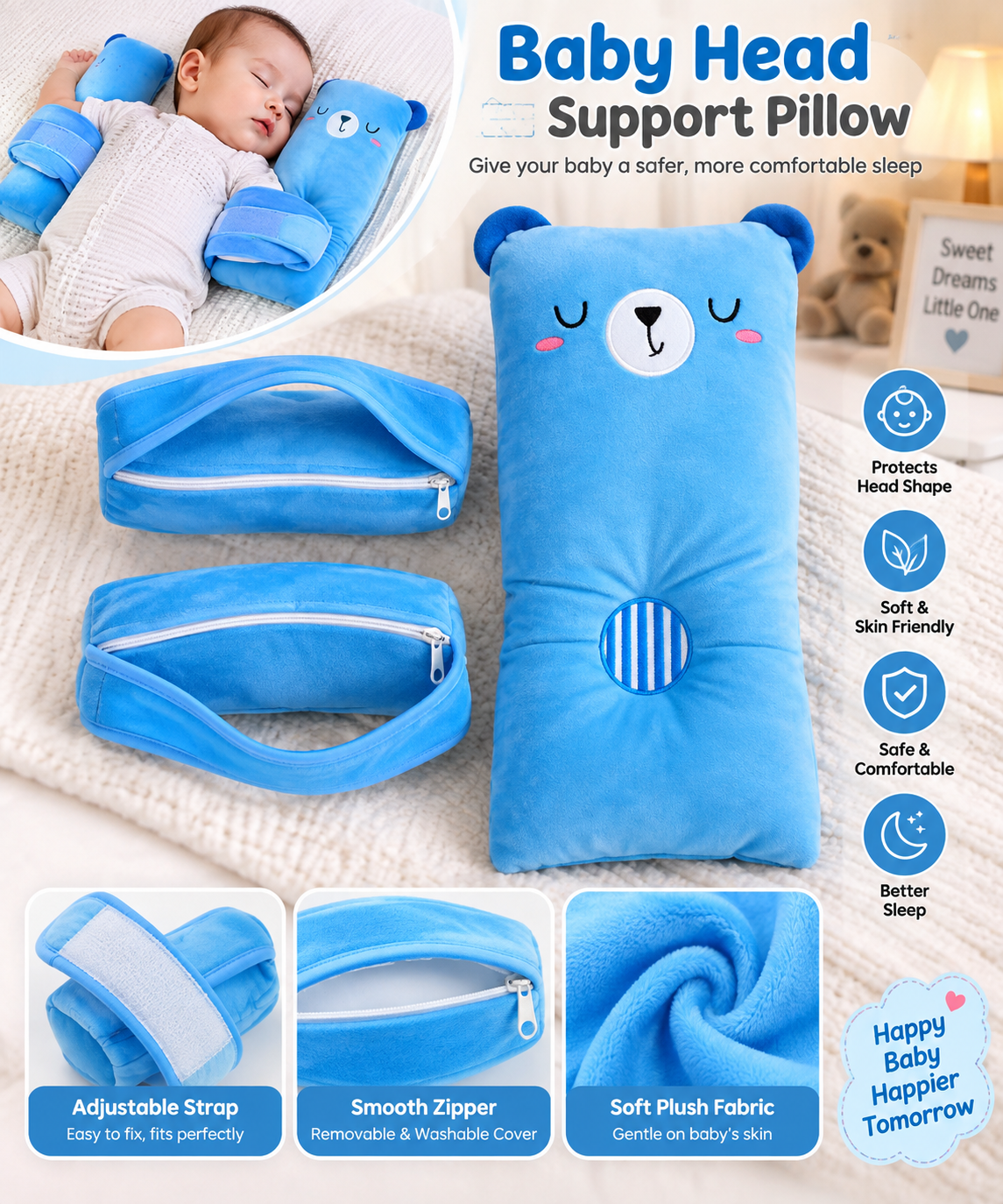 Baby Shaping Head Support Pillow