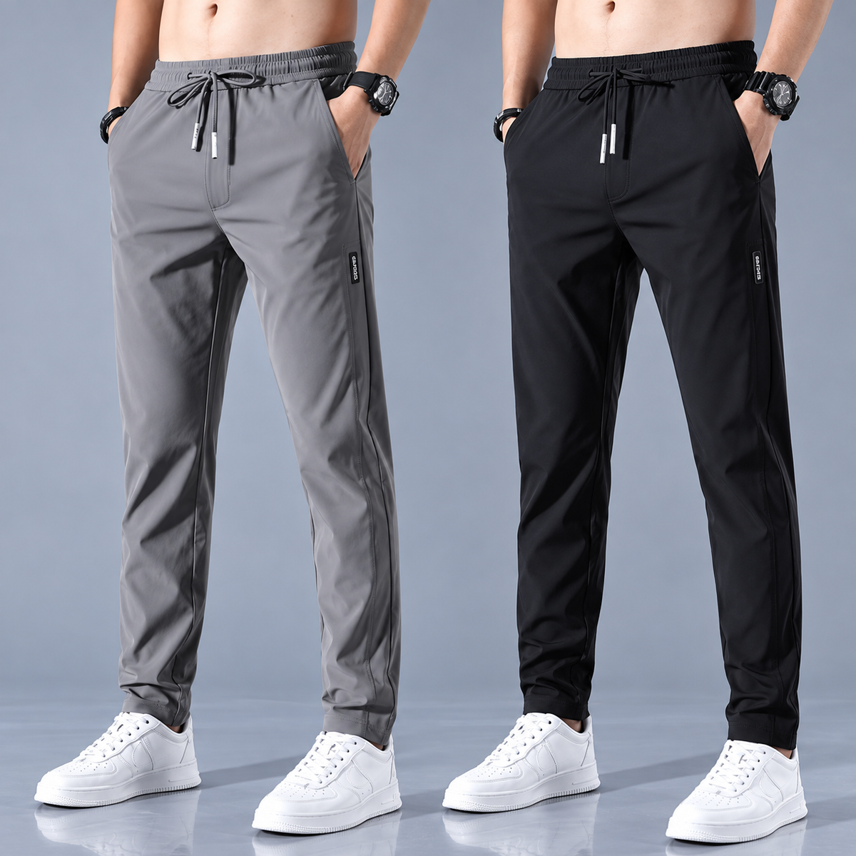 Men Solid Track Pants ( Pack Of 2 )