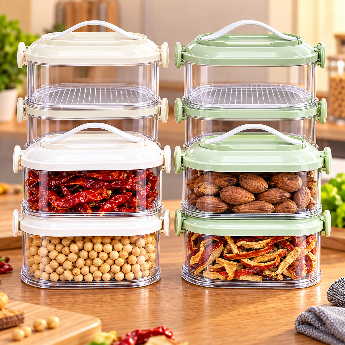 Multi-layer Sealed Spice Organizer - 2 Layers