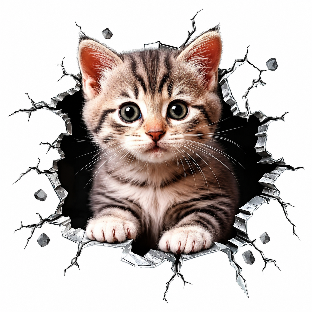 Durable Cat Pattern Car Sticker
