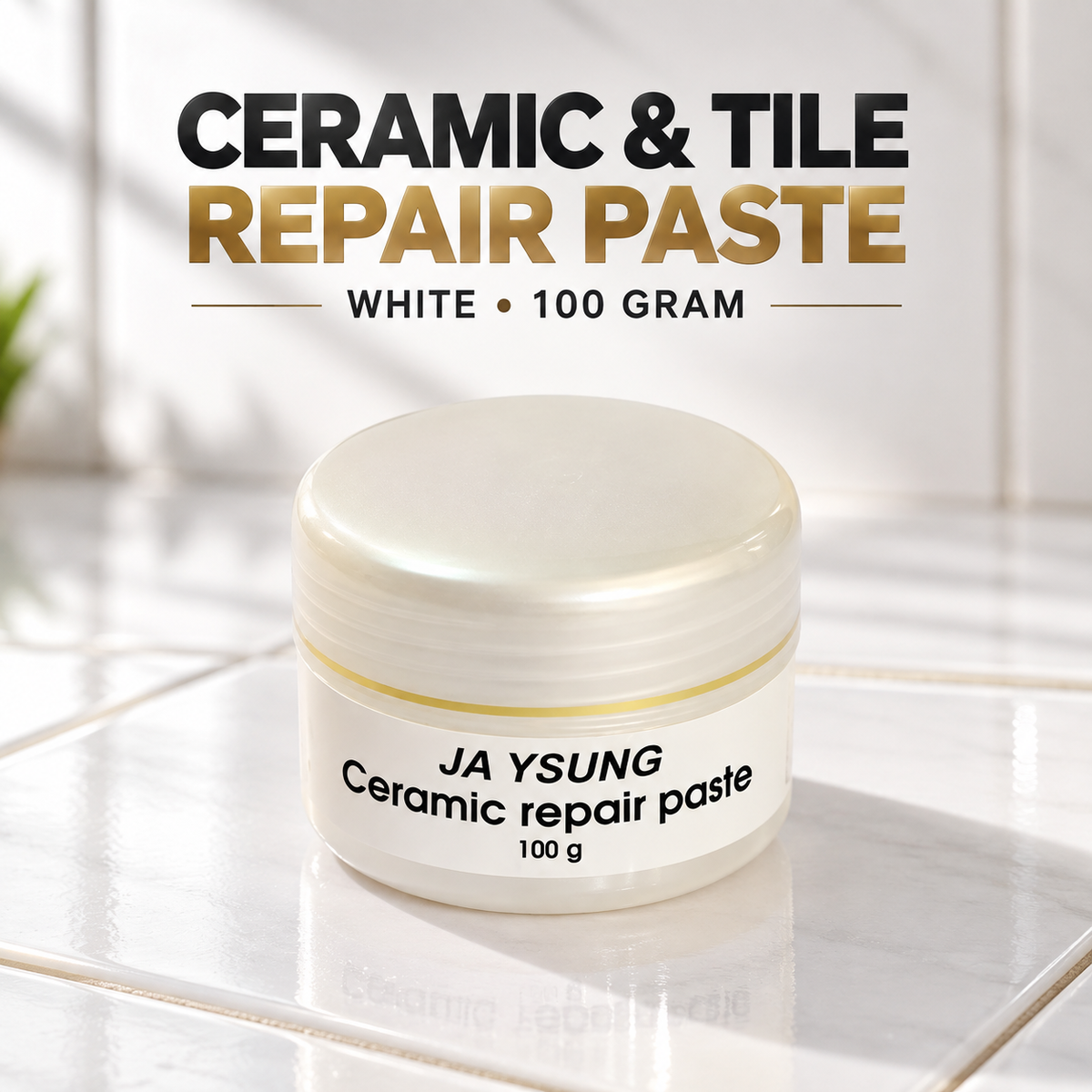 Ceramic Repair Paste, Tile Repair Paste(White) 100 gram