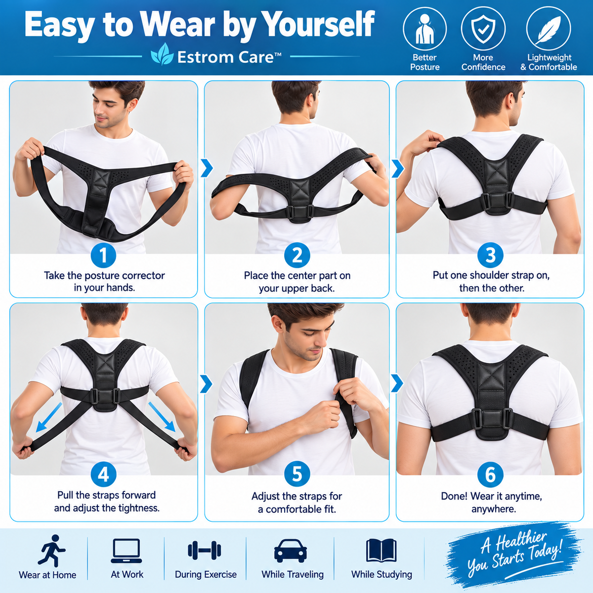 Back Posture Corrector Brace Shoulder Back Posture Corrector Back Pain Posture Corrector