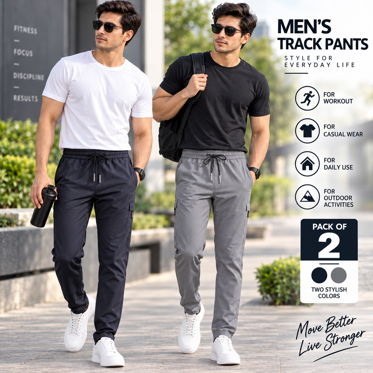 Men's Track Pants (Pack of 2)