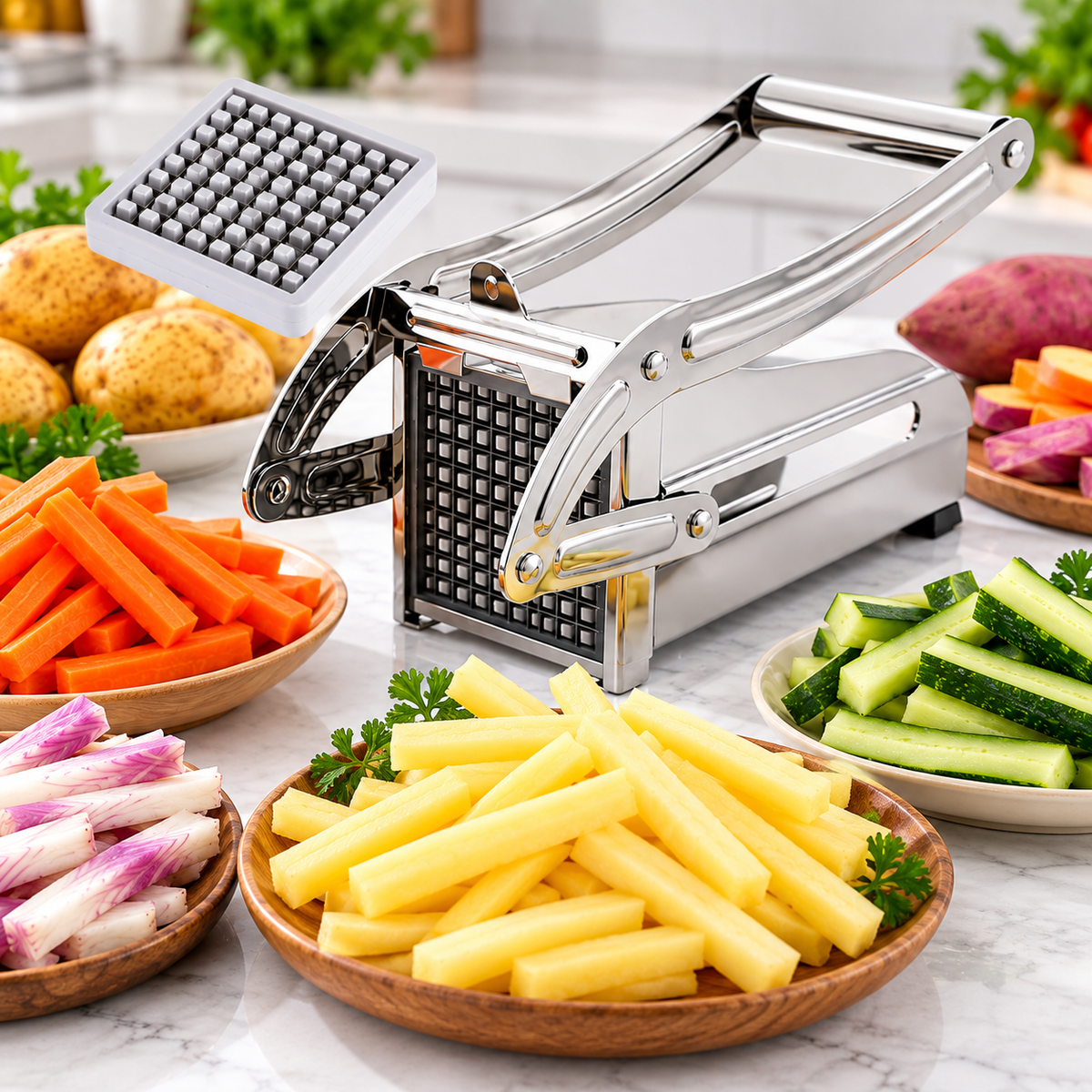 Stainless Steel French Fries Potato Chips Cutter