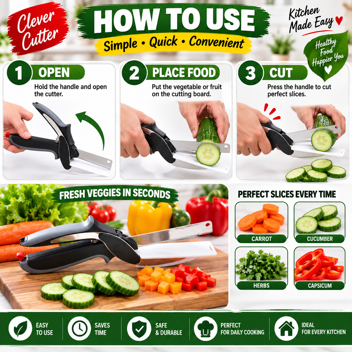Clever Cutter Kitchen Knife