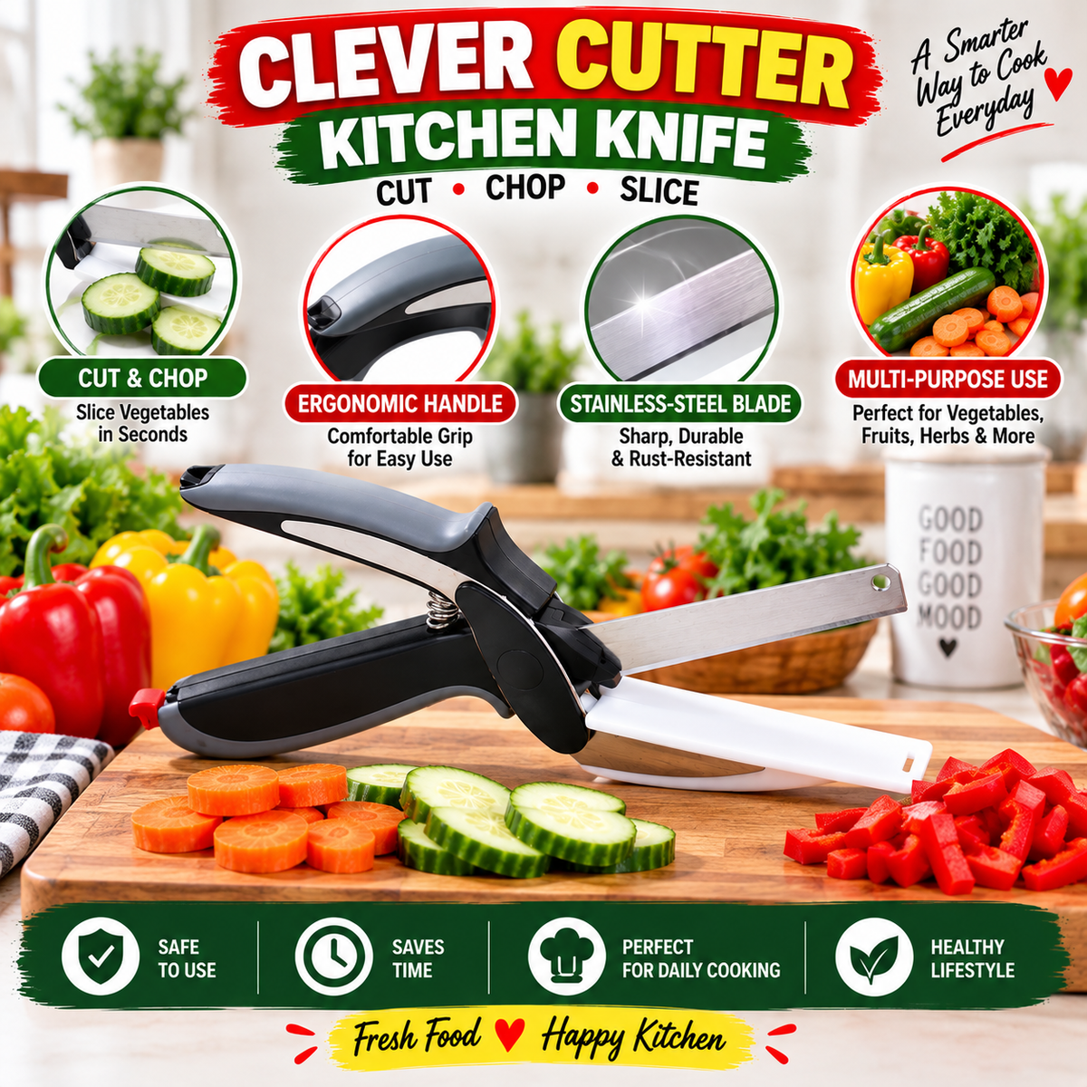 Clever Cutter Kitchen Knife