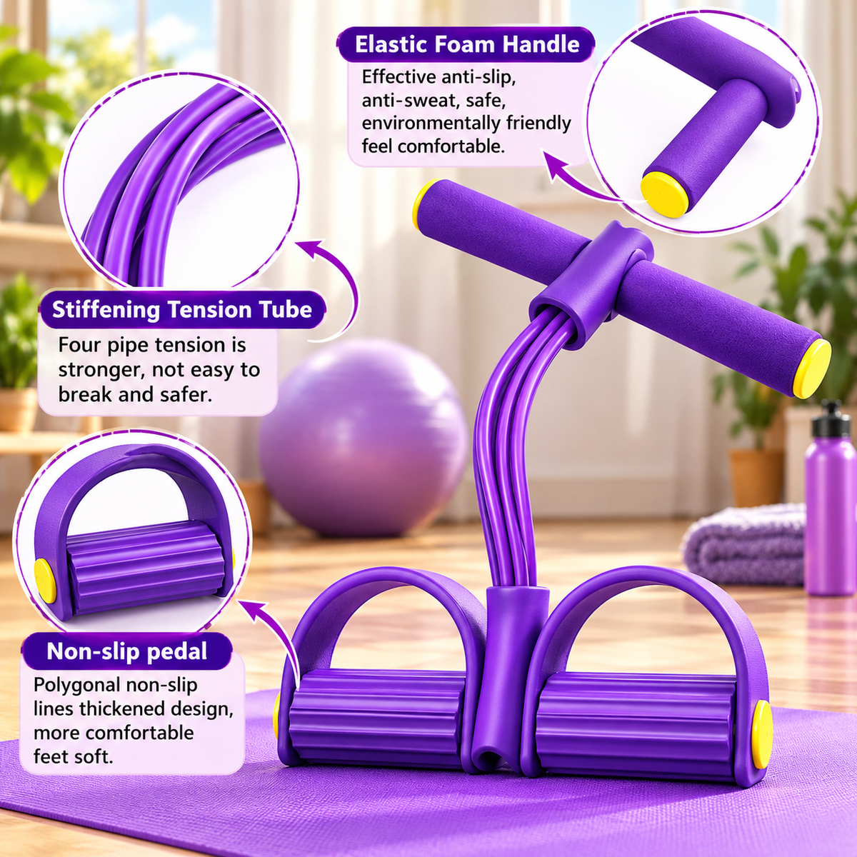 Yoga Pedal Puller Resistance Band Fitness Equipment