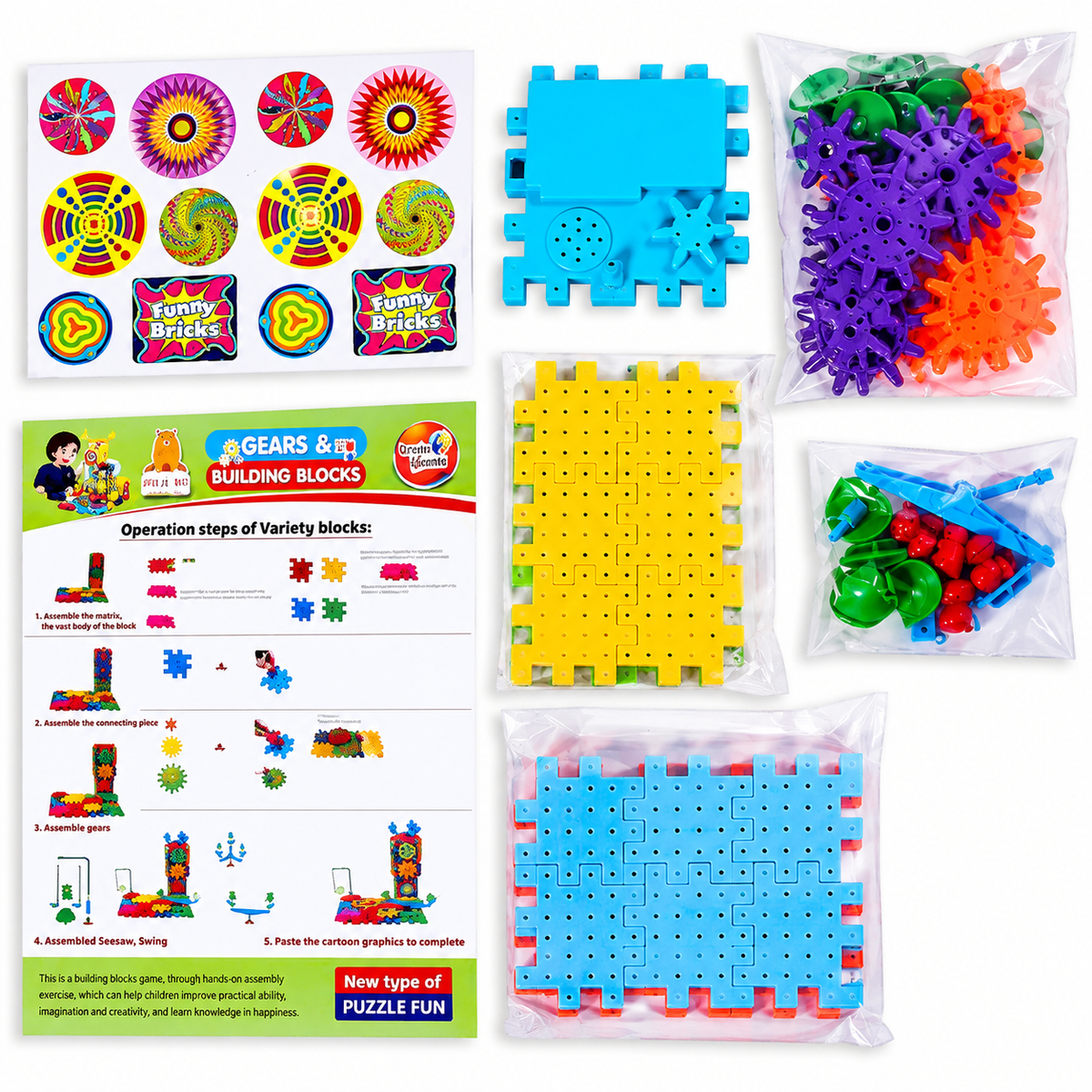 Building Block Kit-Gear Box Educational Toy for Kids