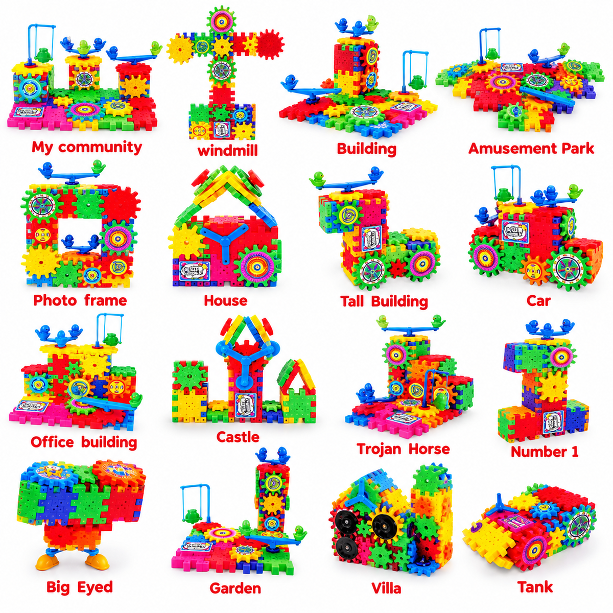 Building Block Kit-Gear Box Educational Toy for Kids