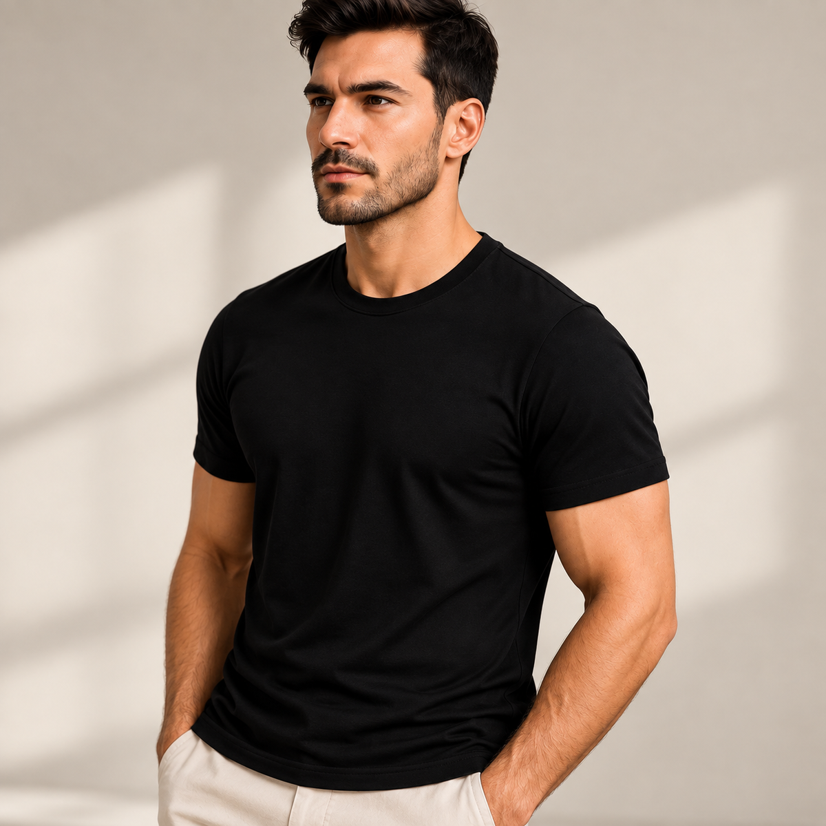 Men’s Stylish Printed Stretchable T-Shirt