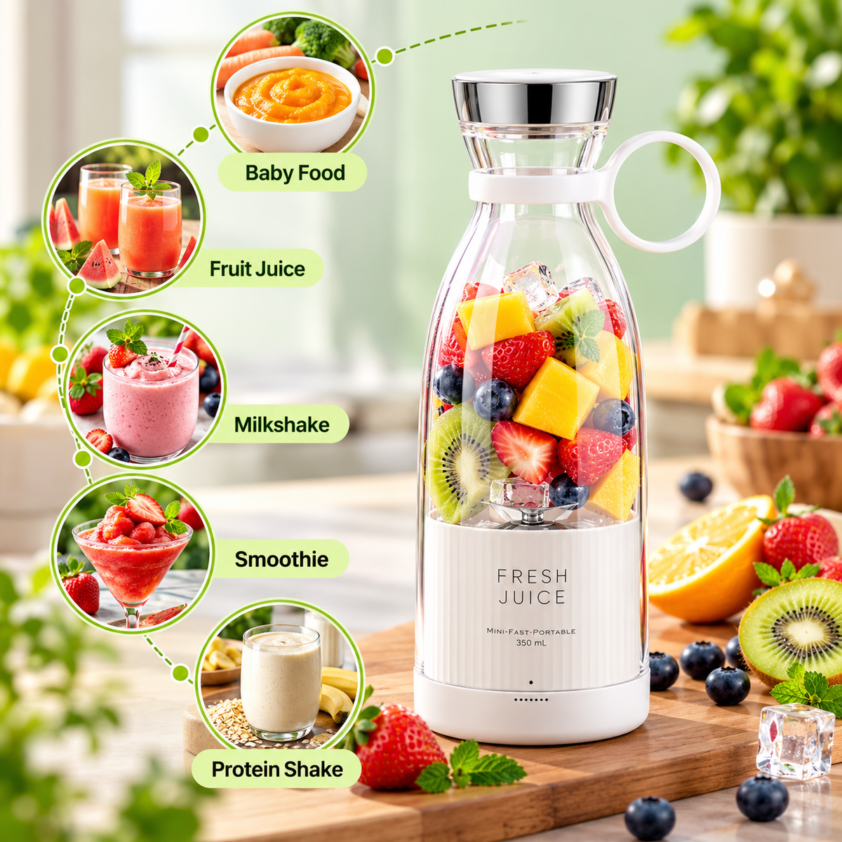 Travel Portable Mini Juice Blender