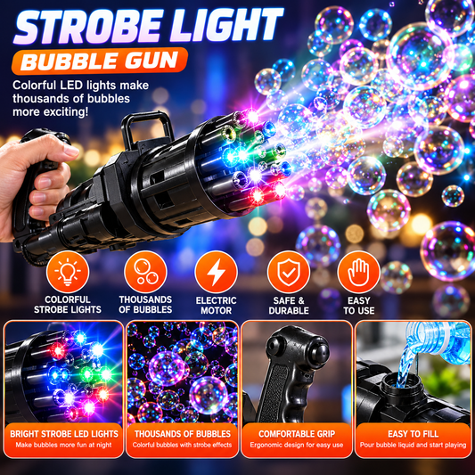 Hole battery operated Bubbles Gun Toys for Boys and Girls