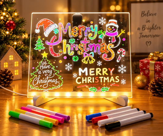 3D LED Light Glass Acrylic Writing pad