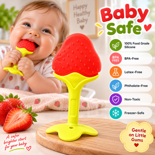 Baby Silcone Fruit Vegetable Nibbler Soother Teether