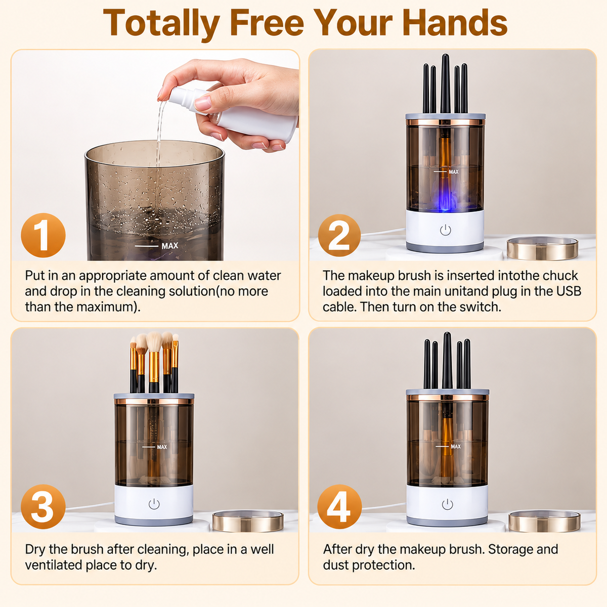 Electric Makeup Brush Cleaner