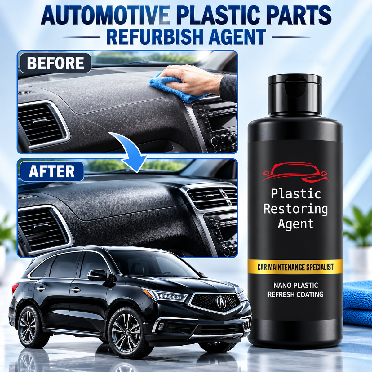 Plastic Revitalizing Polishing Agent ( Pack Of 2 )