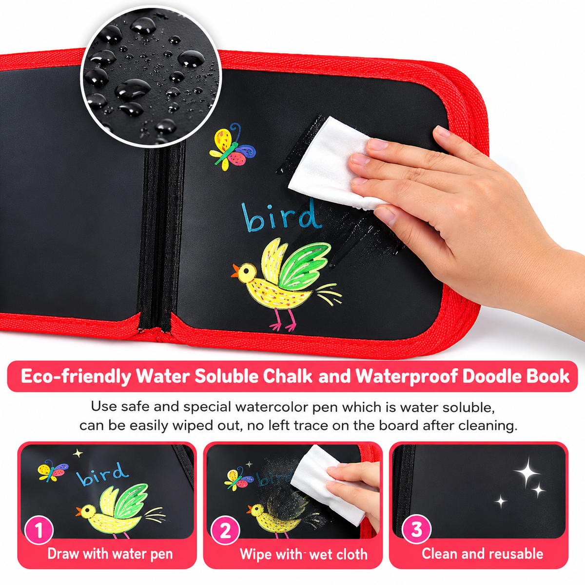 Reusable Doodle Book Set for Kids