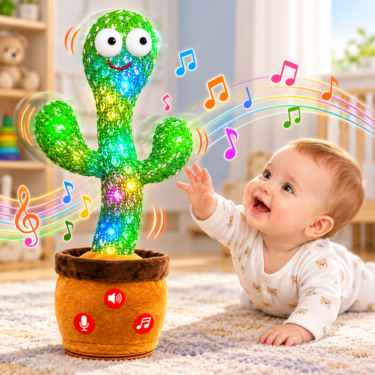 LED Musical Dancing & Mimicry Cactus Toy