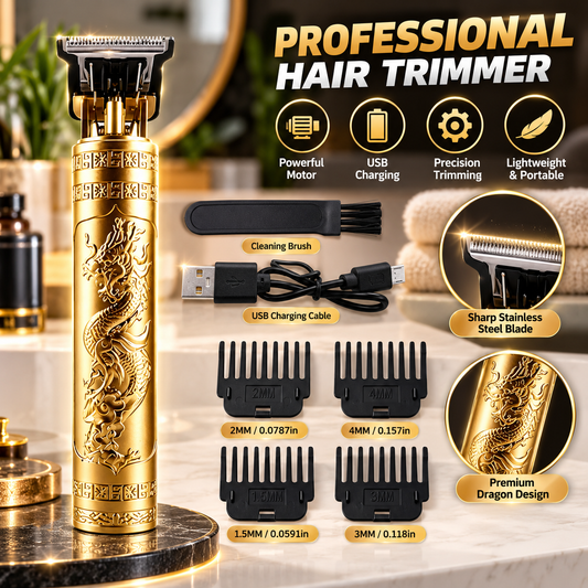 Professional Electric Hair Clipper with Dragon Design ( PACK OF 1 )
